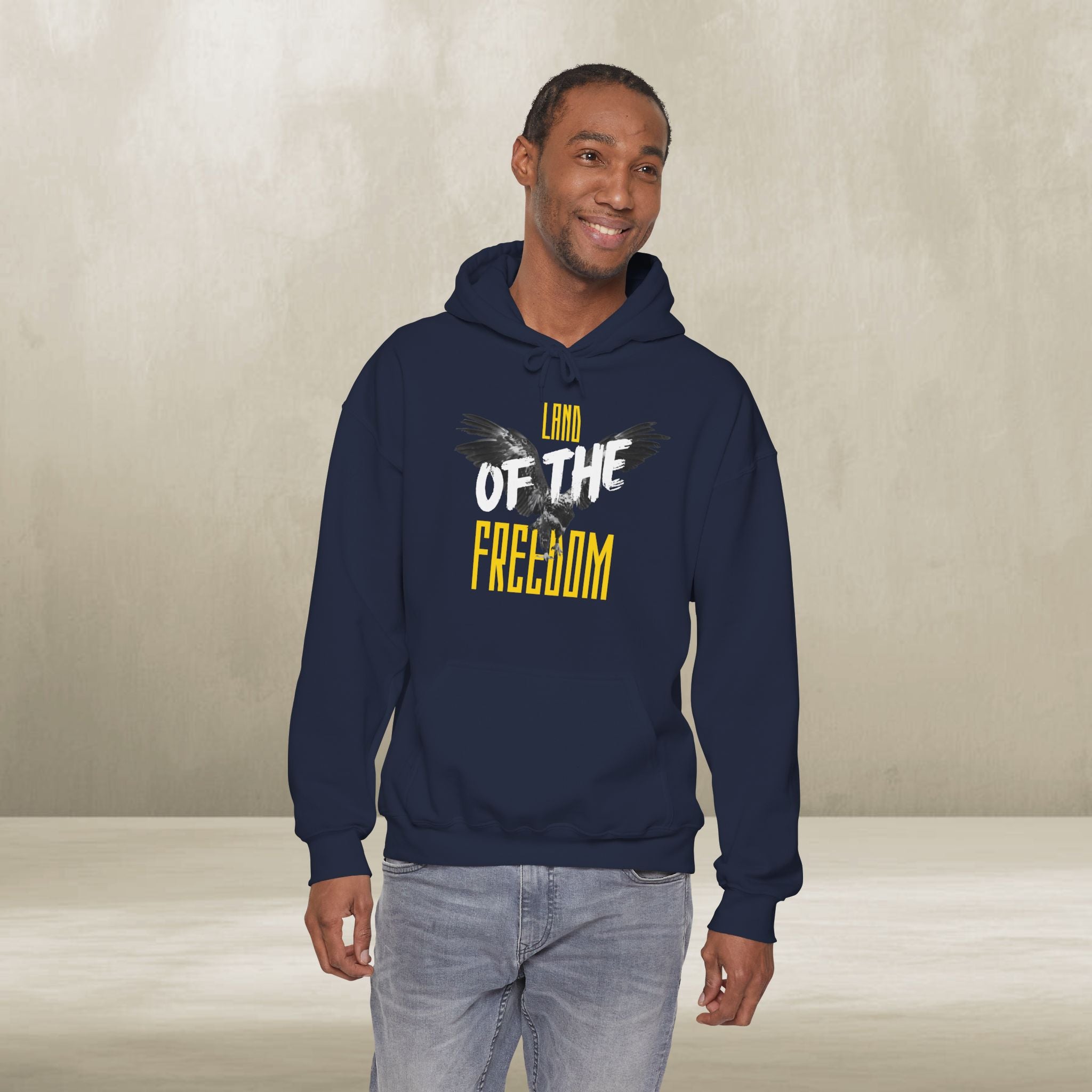 Land of the Freedom Patriotic Hoodie – American Pride Pullover