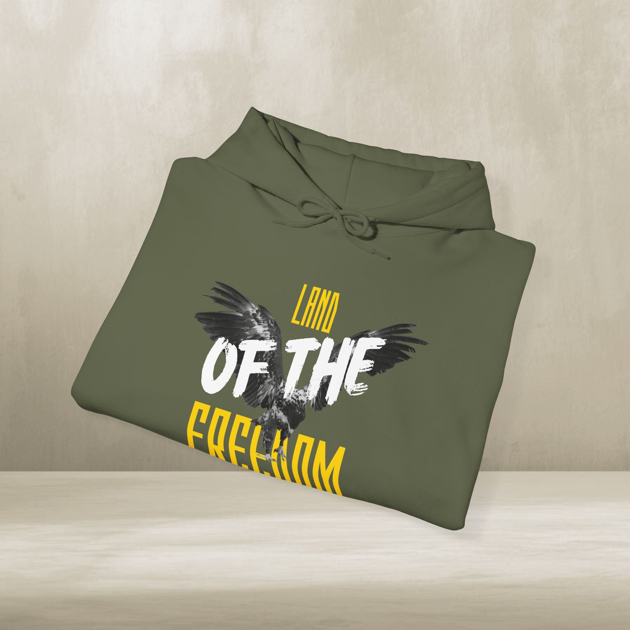 Land of the Freedom Patriotic Hoodie – American Pride Pullover