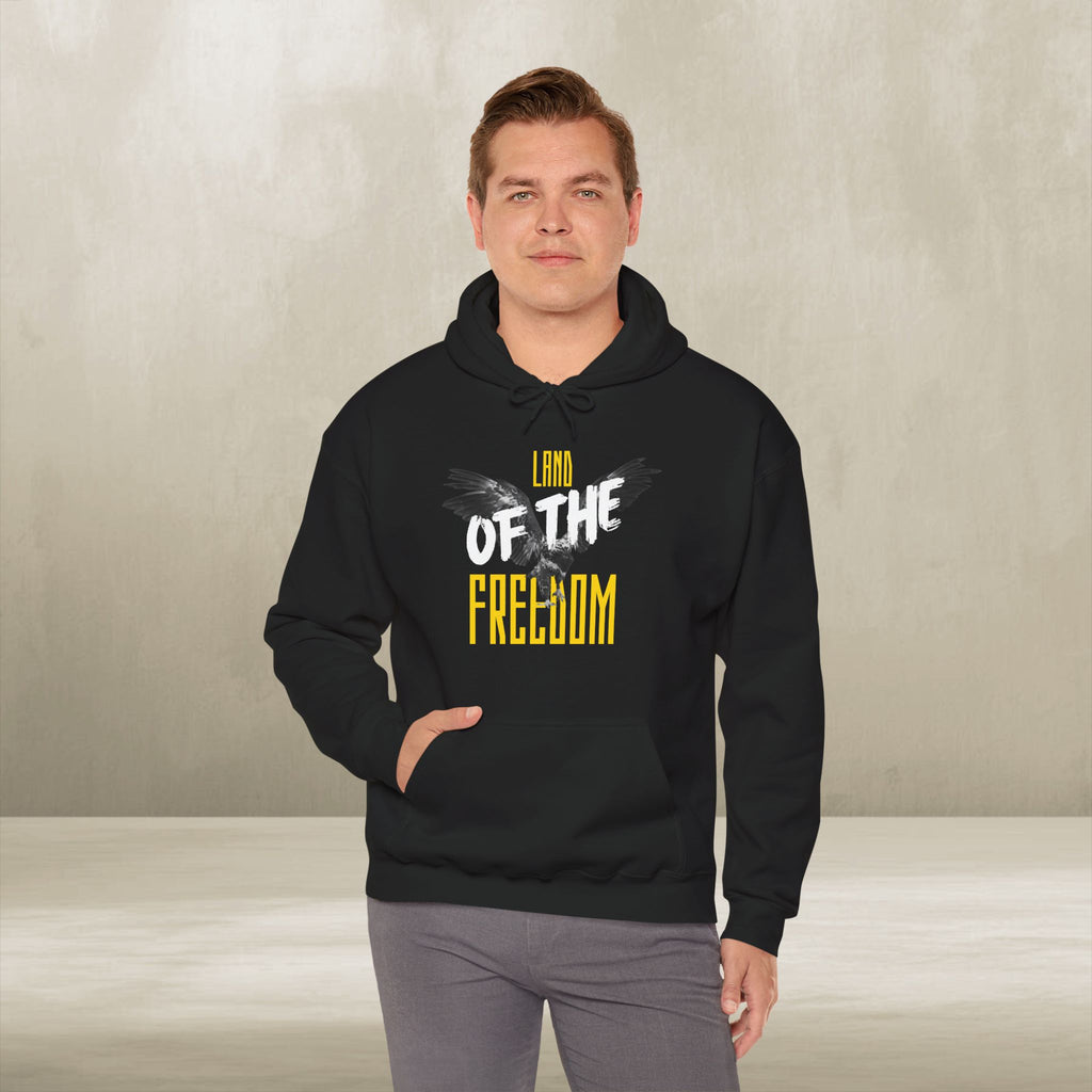 Land of the Freedom Patriotic Hoodie – American Pride Pullover