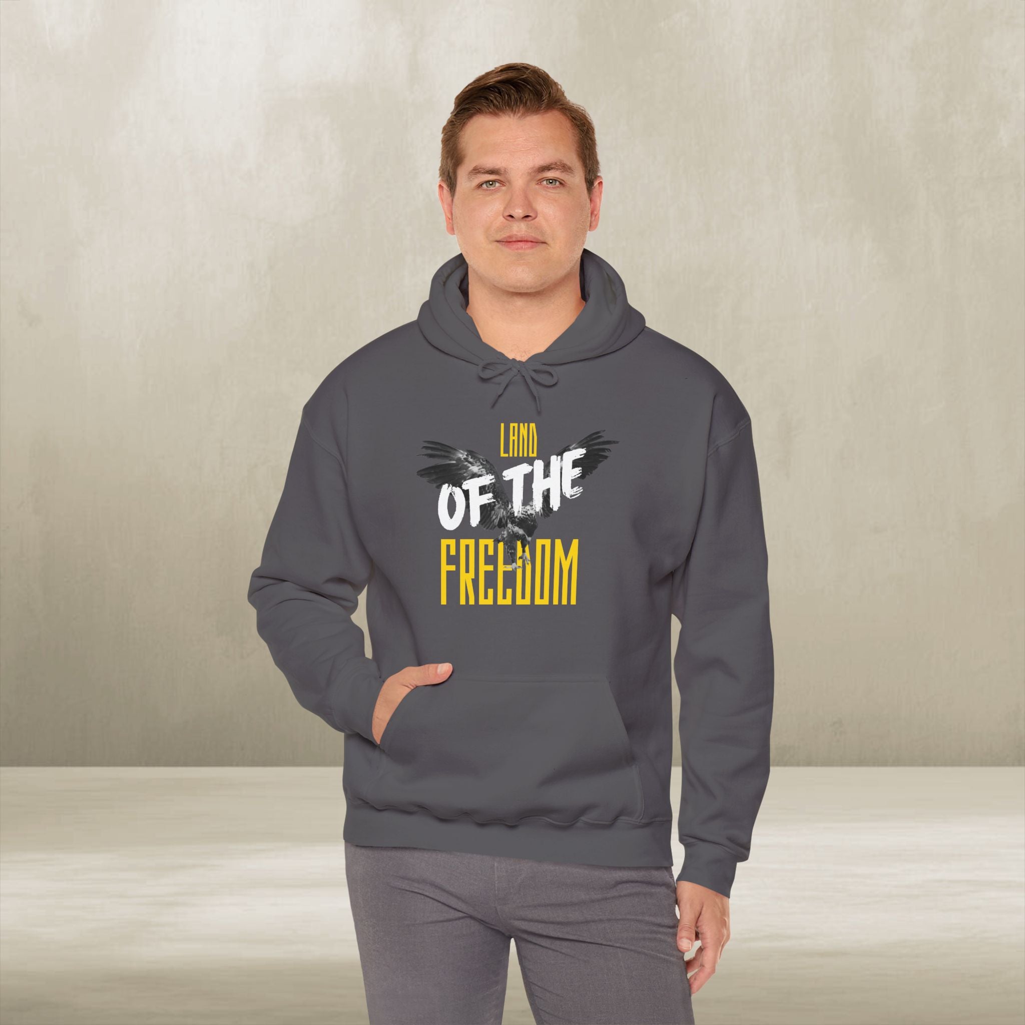 Land of the Freedom Patriotic Hoodie – American Pride Pullover