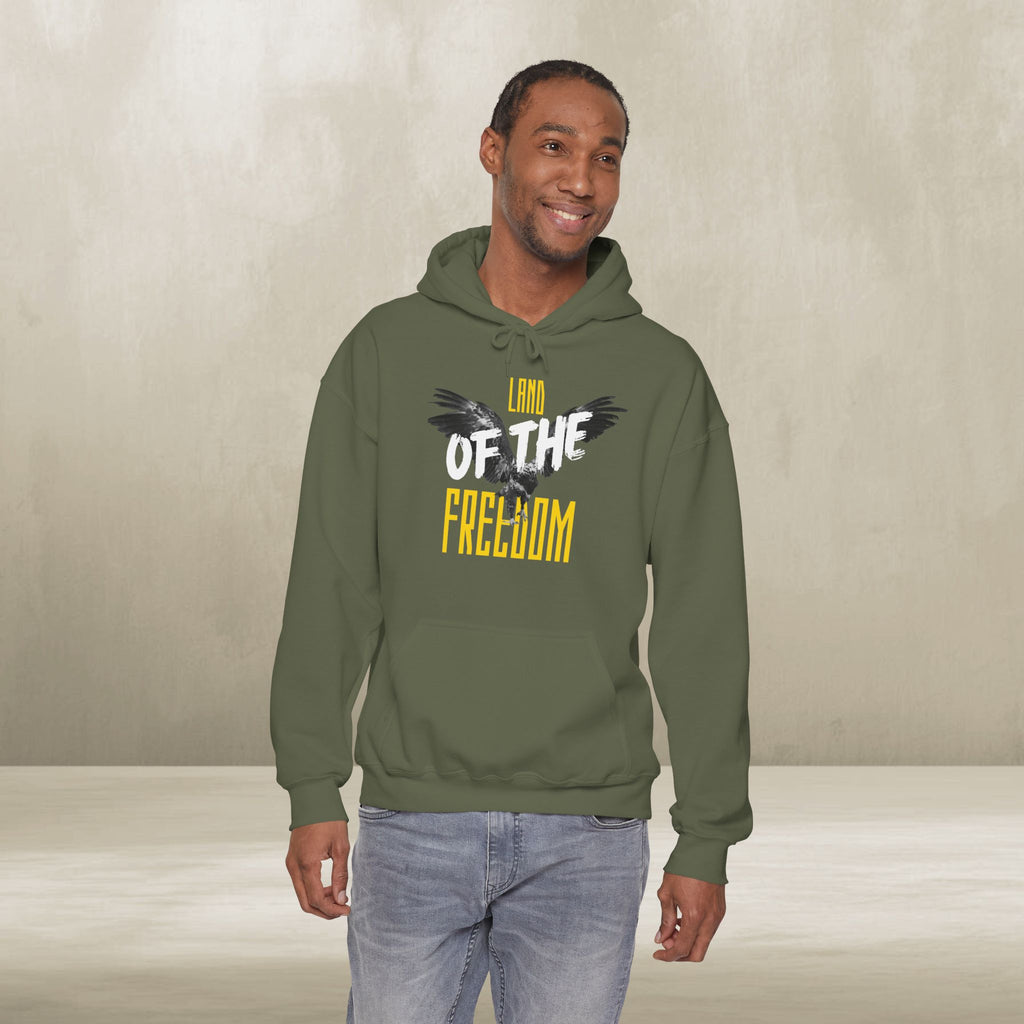 Land of the Freedom Patriotic Hoodie – American Pride Pullover