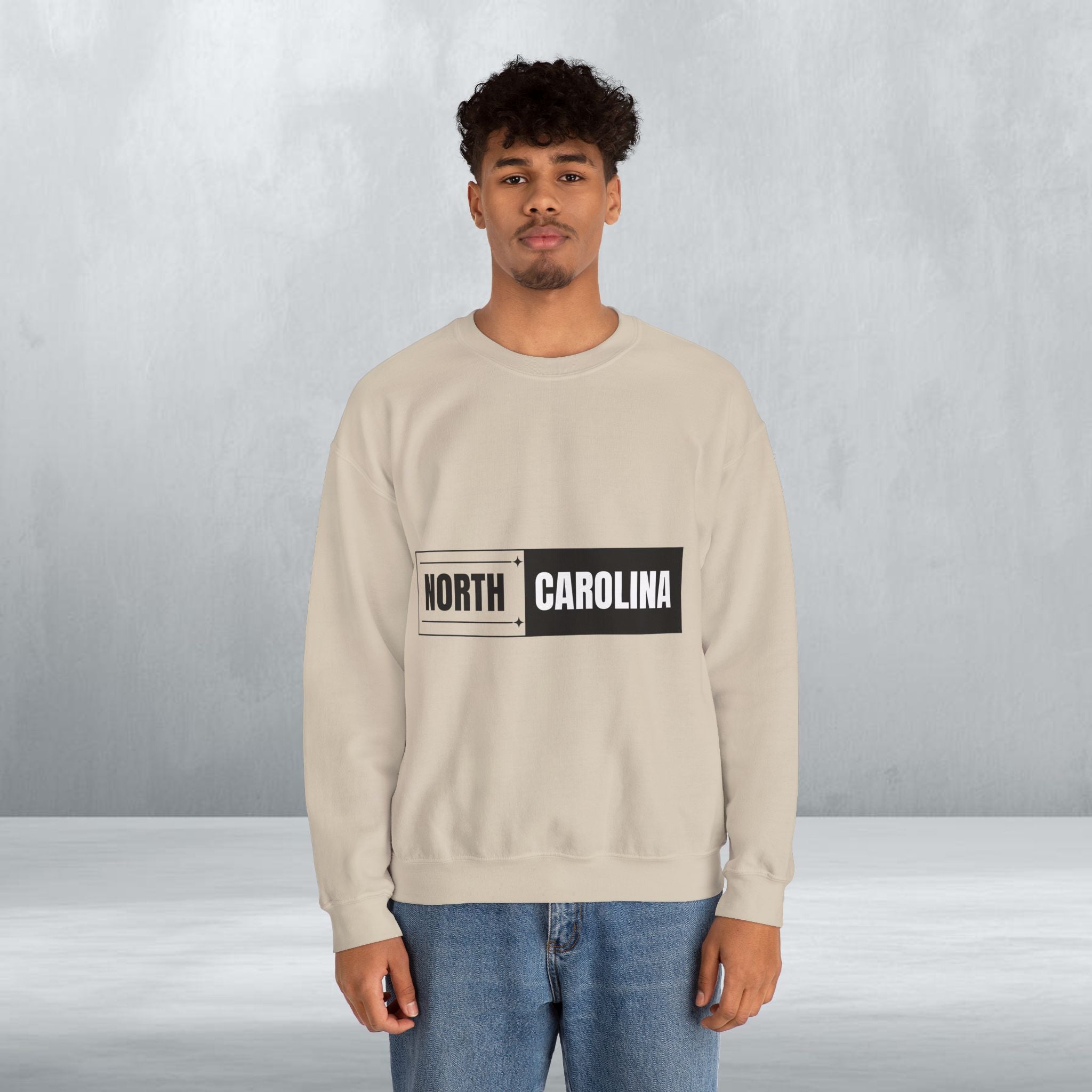 North Carolina Block Crewneck Sweatshirt