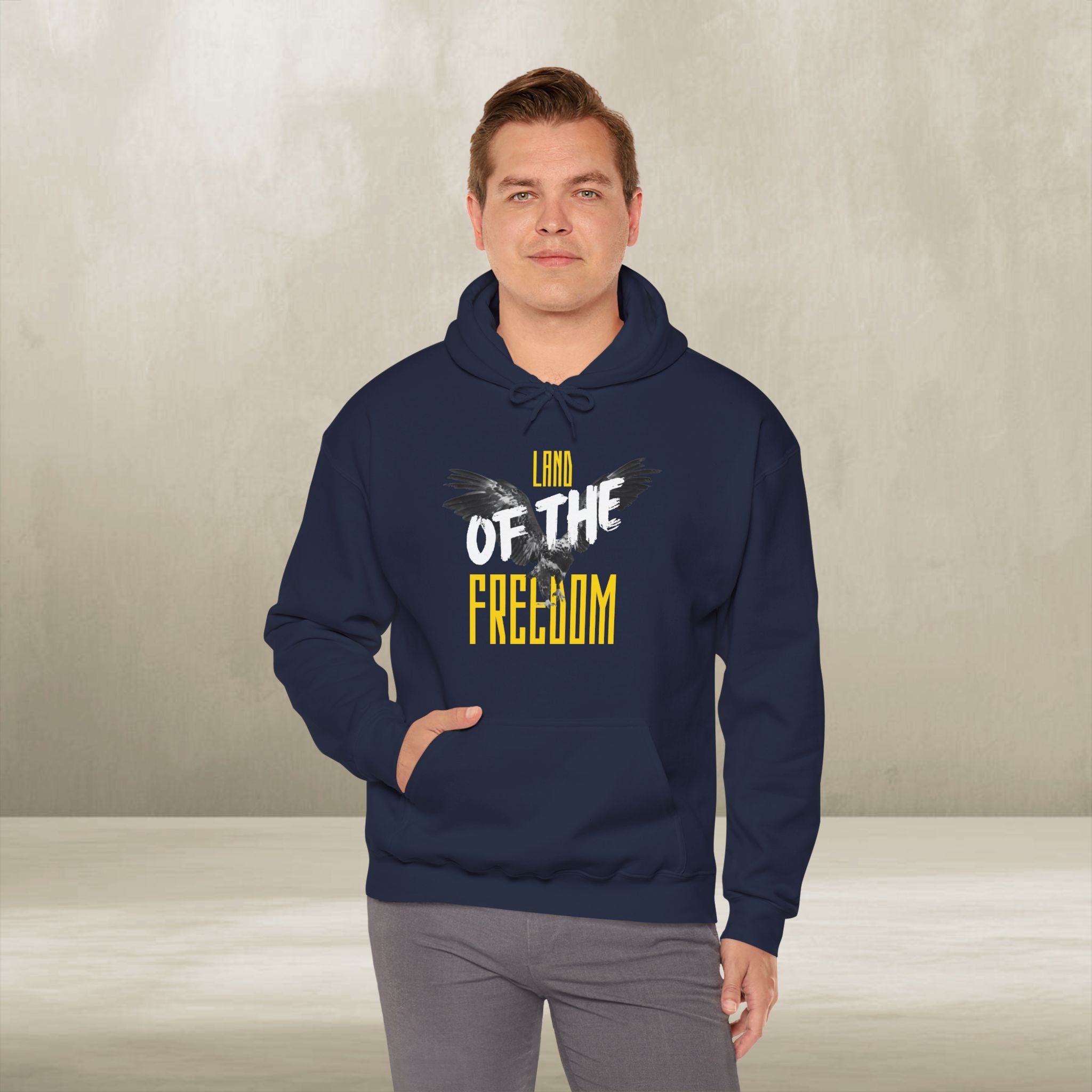 Land of the Freedom Patriotic Hoodie – American Pride Pullover