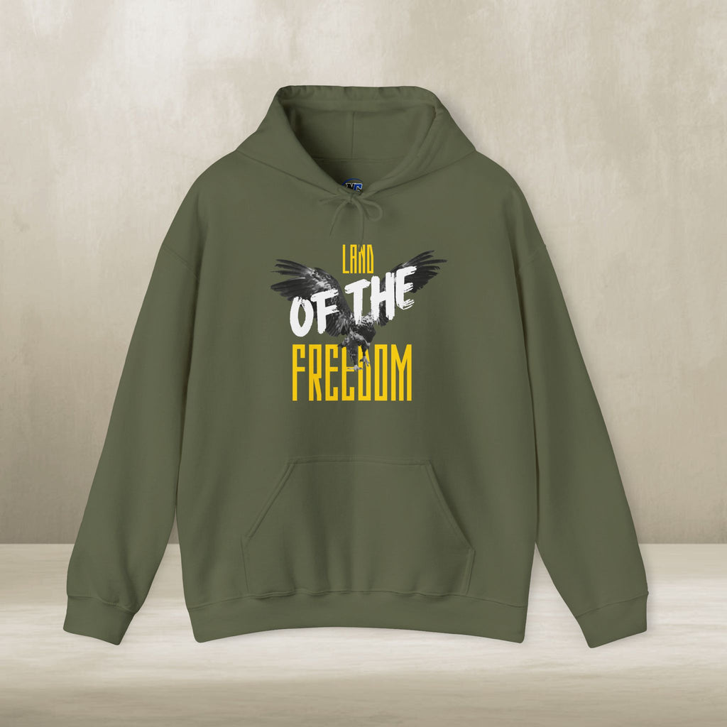 Land of the Freedom Patriotic Hoodie – American Pride Pullover