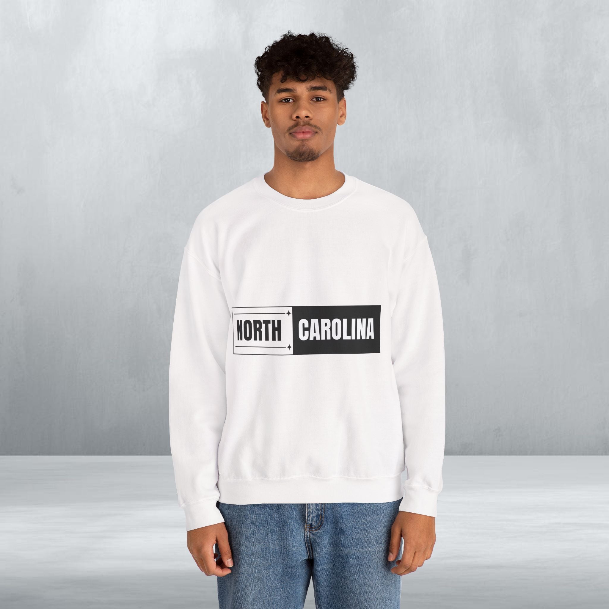 North Carolina Block Crewneck Sweatshirt